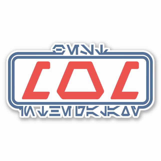 Beste Mama in der Galaxie (Aurebesh) Aufkleber (Vorderseite)