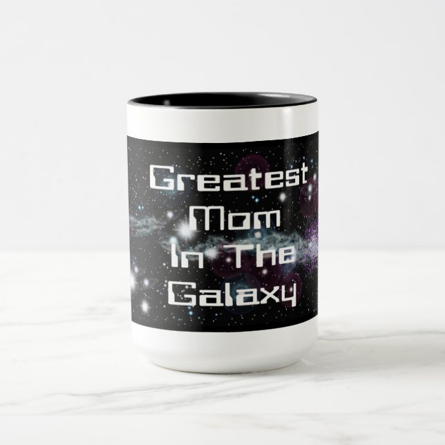 Beste Mama in der Galaxie-Tasse Tasse (Zentrum)