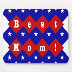 Beste Mama in der patentierten Diamantform Mousepad