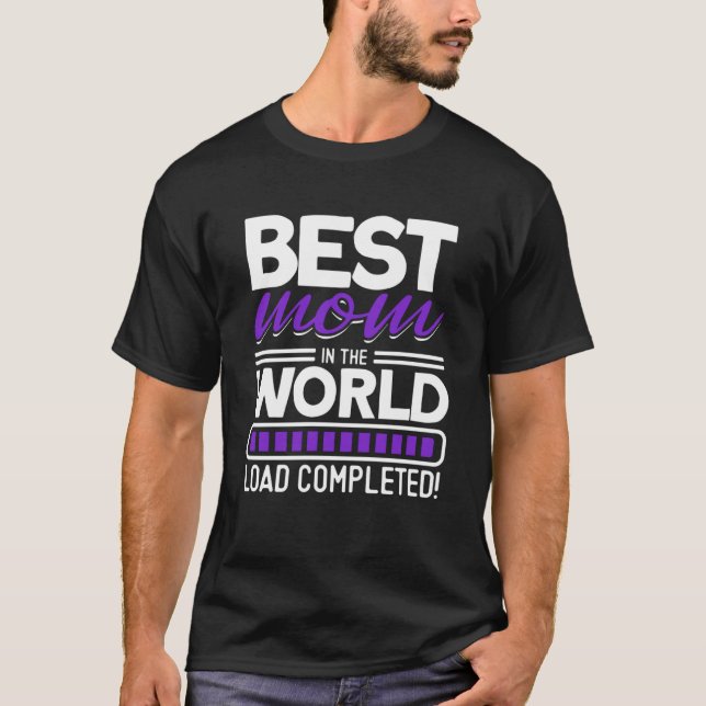 Beste Mama in der Welt Last abgeschlossen Mama T-Shirt (Vorderseite)