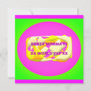 Beste Mama in der Welt sehr bunt Design Text