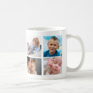 Beste Mama je 4 Foto Collage Anpassen von Fotos Kaffeetasse