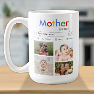 Beste Mama je Baby Kinder Niedliche Fotosammlung s Kaffeetasse