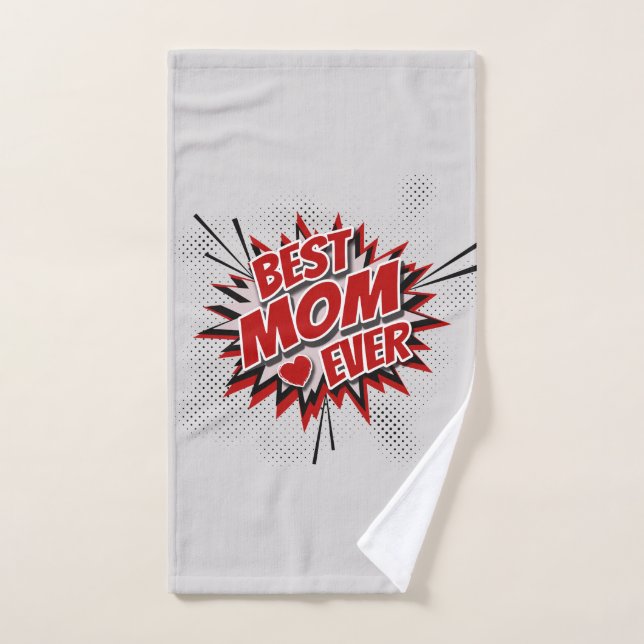 Beste Mama je Badhandtuch Set (Handtuch)