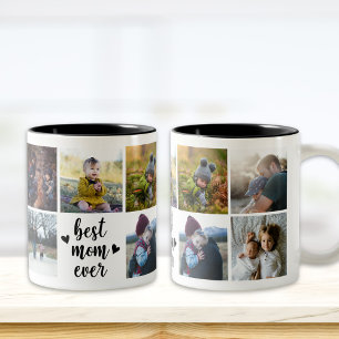 Beste Mama je benutzerdefinierte Foto-Tasse Zweifarbige Tasse