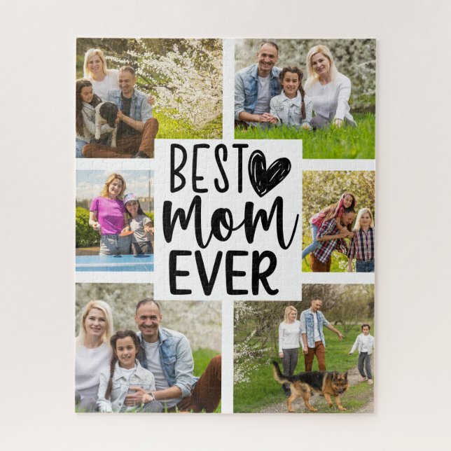 Beste Mama je benutzerdefinierter Multi-Foto-Keepa Puzzle (Vertikal)
