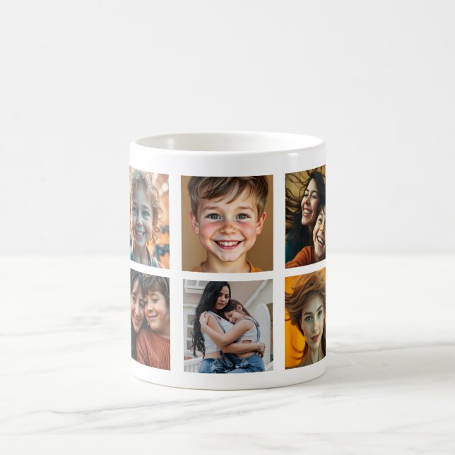 Beste Mama je benutzerdefiniertes Foto Kaffeetasse (Mittel)