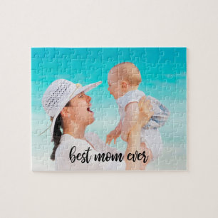 Beste Mama je benutzerdefiniertes Foto Modernes Sc Puzzle