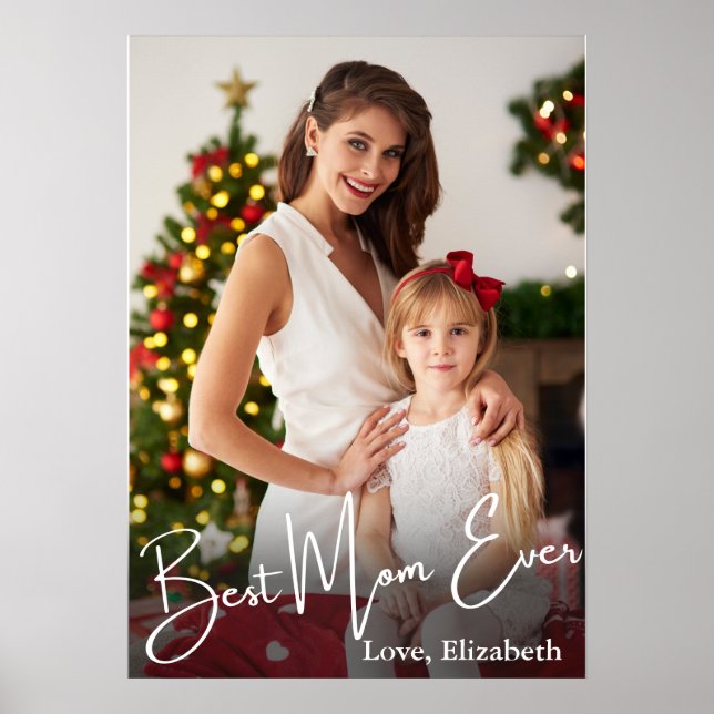 Beste Mama je benutzerdefiniertes Foto Poster (Vorne)
