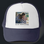 Beste Mama je benutzerdefiniertes Foto  Truckerkappe<br><div class="desc">Beste Mama je Custom Foto Trucker Hat Mütter Tagesgeschenk von Tochter oder San</div>