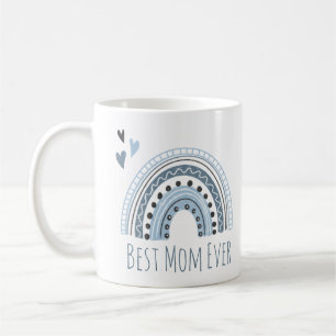 Beste Mama je Blauer Regenbogen Kaffeetasse