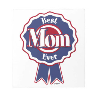 Beste Mama je Blue Ribbon Notizblock