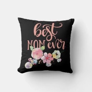 Beste Mama je. Blume Kissen