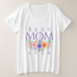 Beste Mama je Blume, Muttertagsangebot Große Größe T-Shirt