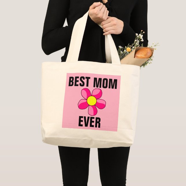 BESTE MAMA JE BLUME PINK TASCHE (Vorderseite (Produkt))