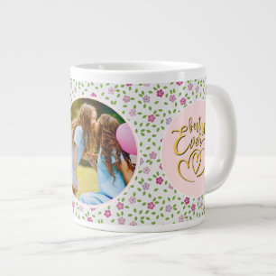 Beste Mama je Blumenstrauß Foto Muttertag Jumbo-Tasse