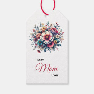 Beste Mama je Blütenfarbe Geschenkanhänger
