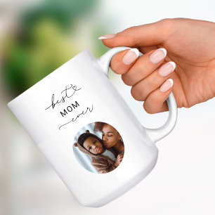 Beste Mama je Boho Skript Custom Foto Mother-Gesch Kaffeetasse