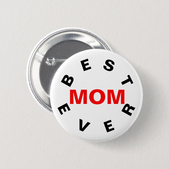 Beste Mama je Button (Vorne & Hinten)