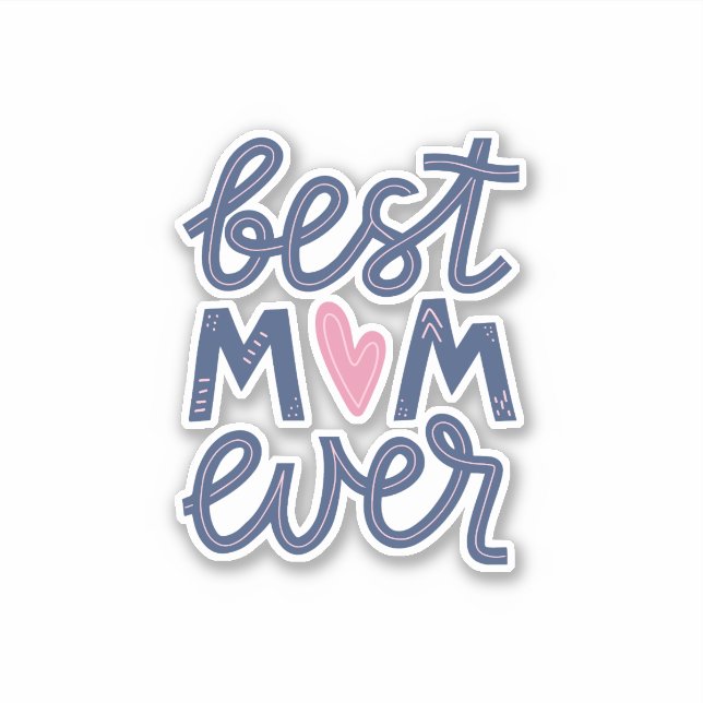 Beste Mama je Celebration Sticker (Vorderseite)