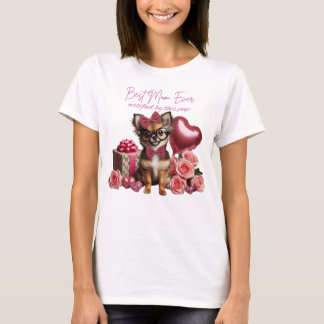 Beste Mama je Chihuahua-Welpe T-Shirt