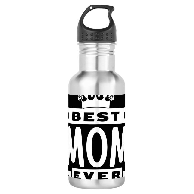 Beste Mama je Edelstahlflasche (Vorderseite)