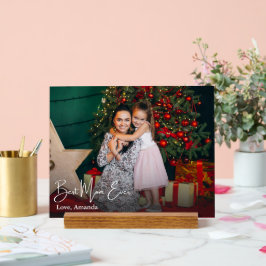 Beste Mama je einfaches benutzerdefiniertes Foto Acrylschild