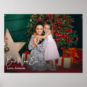 Beste Mama je einfaches benutzerdefiniertes Foto Poster