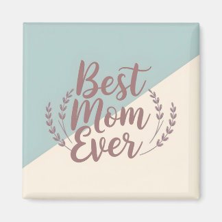 Beste Mama je - Elegante Minze und Creme-Design Magnet