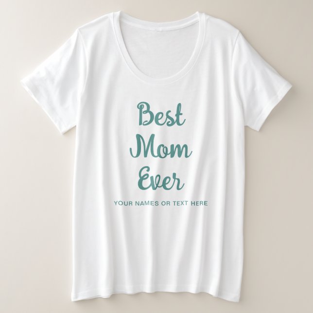Beste Mama je Elegante Vorlage Frauen modern Große Größe T-Shirt (Design vorne)