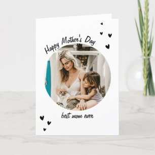 Beste Mama je Elegantes Foto Muttertag Feiertagskarte