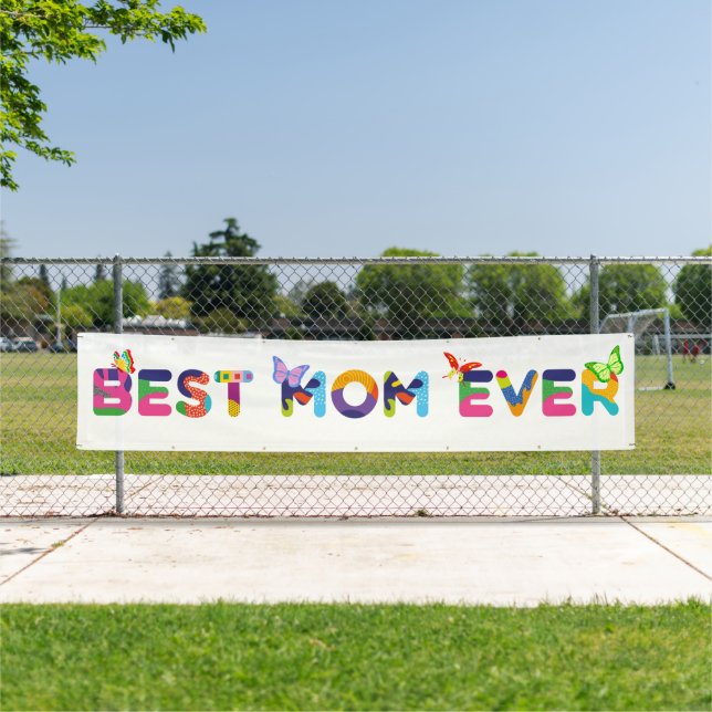 Beste Mama je farbenfroh Banner (Insitu)