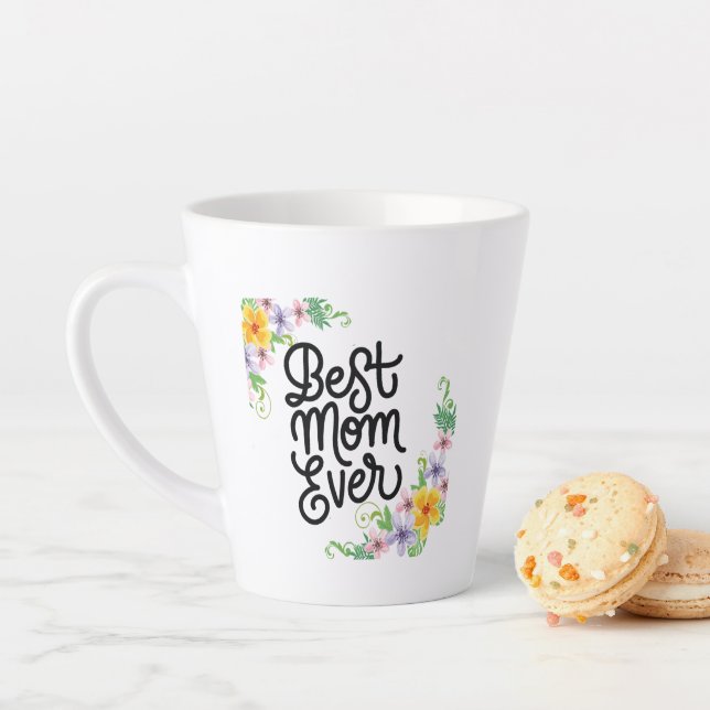 Beste Mama je farbenfroh Milchtasse (Beispiel)