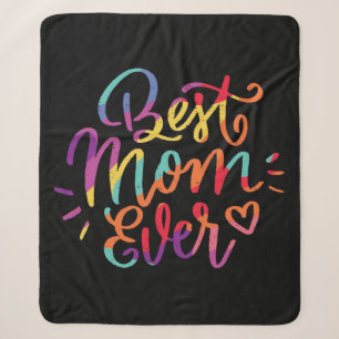 Beste Mama je farbenfroh Sherpadecke