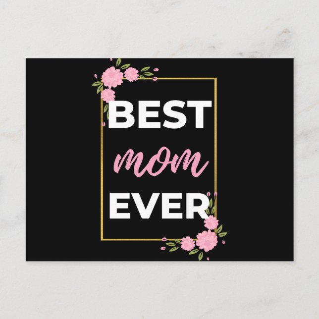 Beste Mama je Feiertagspostkarte (Vorderseite)