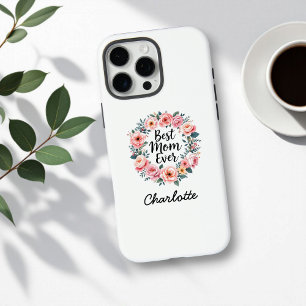 Beste Mama je Floral Wreath Niedlicher Muttert iPhone 16 Pro Max Hülle