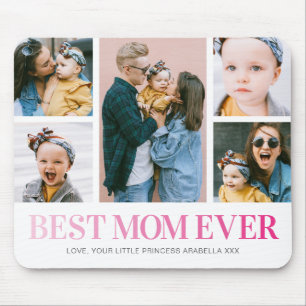 Beste Mama je Foto Collage Mouse Pad Mousepad