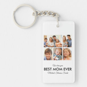 Beste Mama je Foto Collage Mütter Tag Schlüsselanhänger