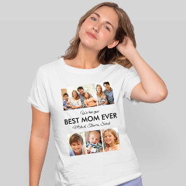 Beste Mama je Foto Collage Mütter Tag T-Shirt