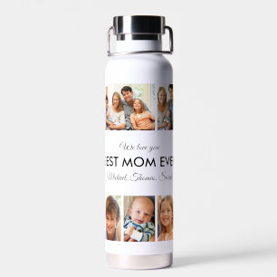Beste Mama je Foto Collage Mütter Tag Trinkflasche