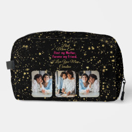 Beste Mama je Foto Moderne Elegante Mütter Tag Waschbeutel