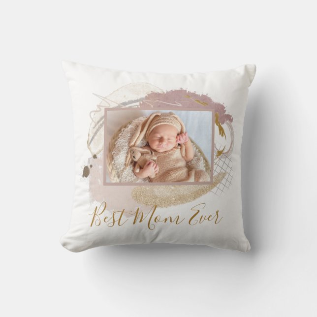 Beste Mama je Foto Moderne Kissen (Vorderseite)