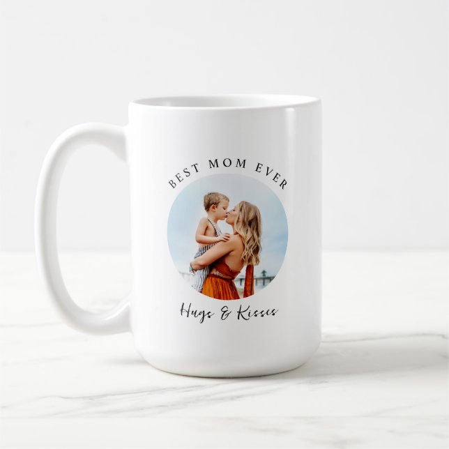 Beste Mama je Foto Personalisiert Kaffeetasse (Links)