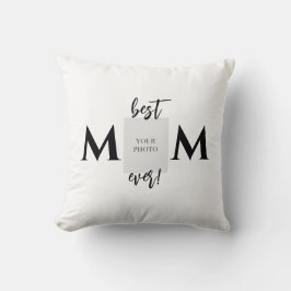Beste Mama je Foto und Muttertag im Text Kissen