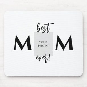 Beste Mama je Foto und Muttertag im Text Mousepad