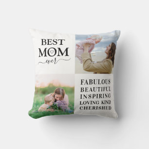 Beste Mama je FotoCollage Kissen
