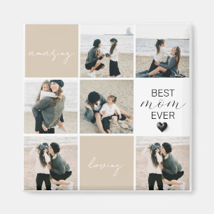 Beste Mama je   FotoCollage   Mocha Magnet