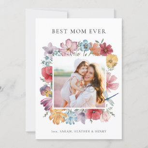 Beste Mama je Fotokarte Karte