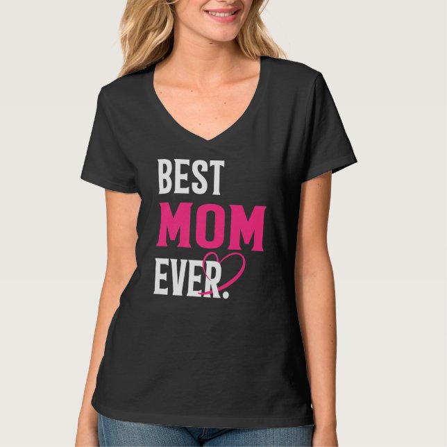 Beste Mama je Funny Mama Lover Mother Day Women P T-Shirt (Vorderseite)