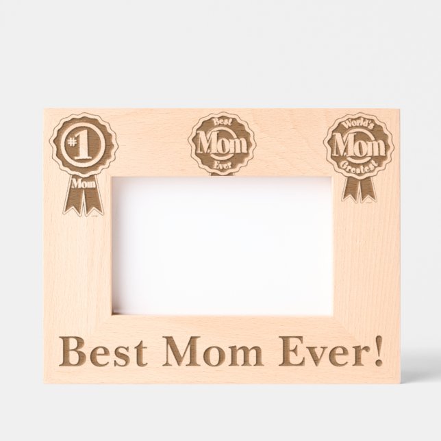 Beste Mama je! Geätzte Rahmen (Vorderseite)